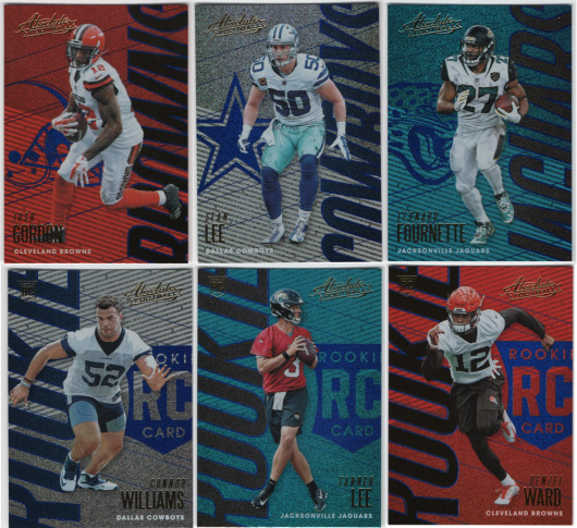 2018 Panini Absolute Football - Spectrum Blue Parallels - Choose Card #'s 1-150