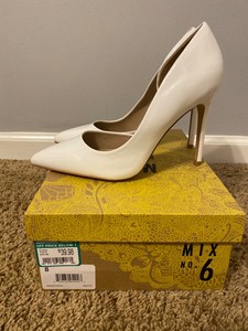white heels size 6