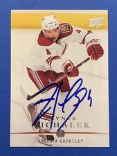 ZBYNEK MICHALEK Signed 2008-09 Upper Deck #51 Phoenix Coyotes Autograph Auto