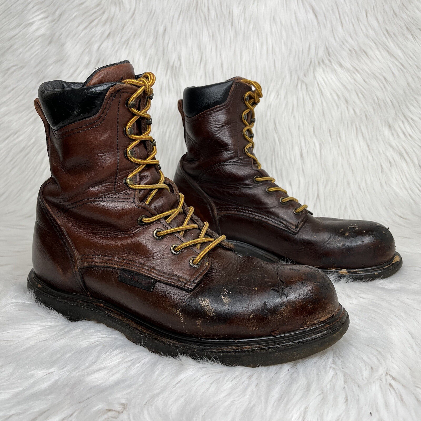 steel toe boots red wing