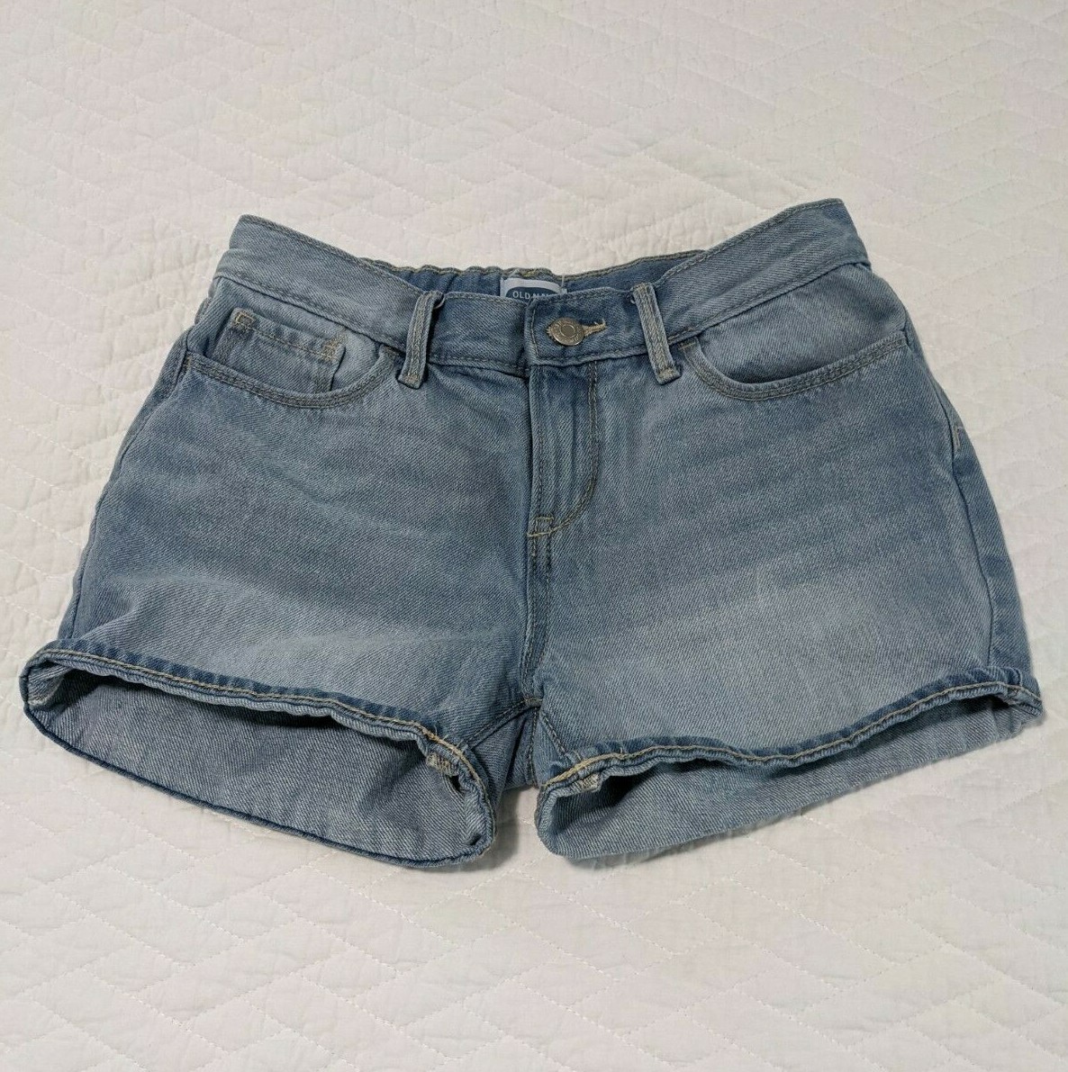 Old Navy Girls Shorts Denim 14 Light Blue Kids  Jean Short Child Summer Fall Fit
