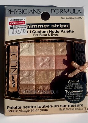 Physicians Formula Shimmer Strips All In 1 WARM NUDE Palette 6241 New In Box