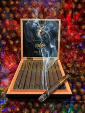 24 x 18- Glossy Print Fuente Opus X Heaven and Earth Rare Black Double Corona