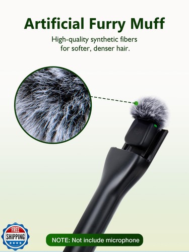 4* Piezas Micrófono Peludo Parabrisas para DJI Mic Mini - Micrófono Wind Muff Adecuado para DJI - Imagen 3 de 5