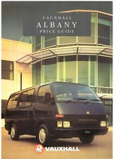 Vauxhall Albany Prices, Colour & Trim 1990-1991 UK Market Brochure Bedford Midi