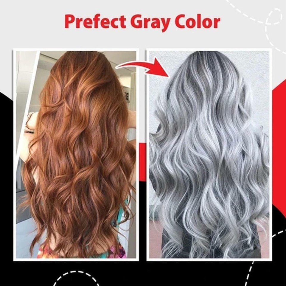 100ml Unisex Silver Grey Hair Dye Cream Mud Dye Styling Hair `^ DIY