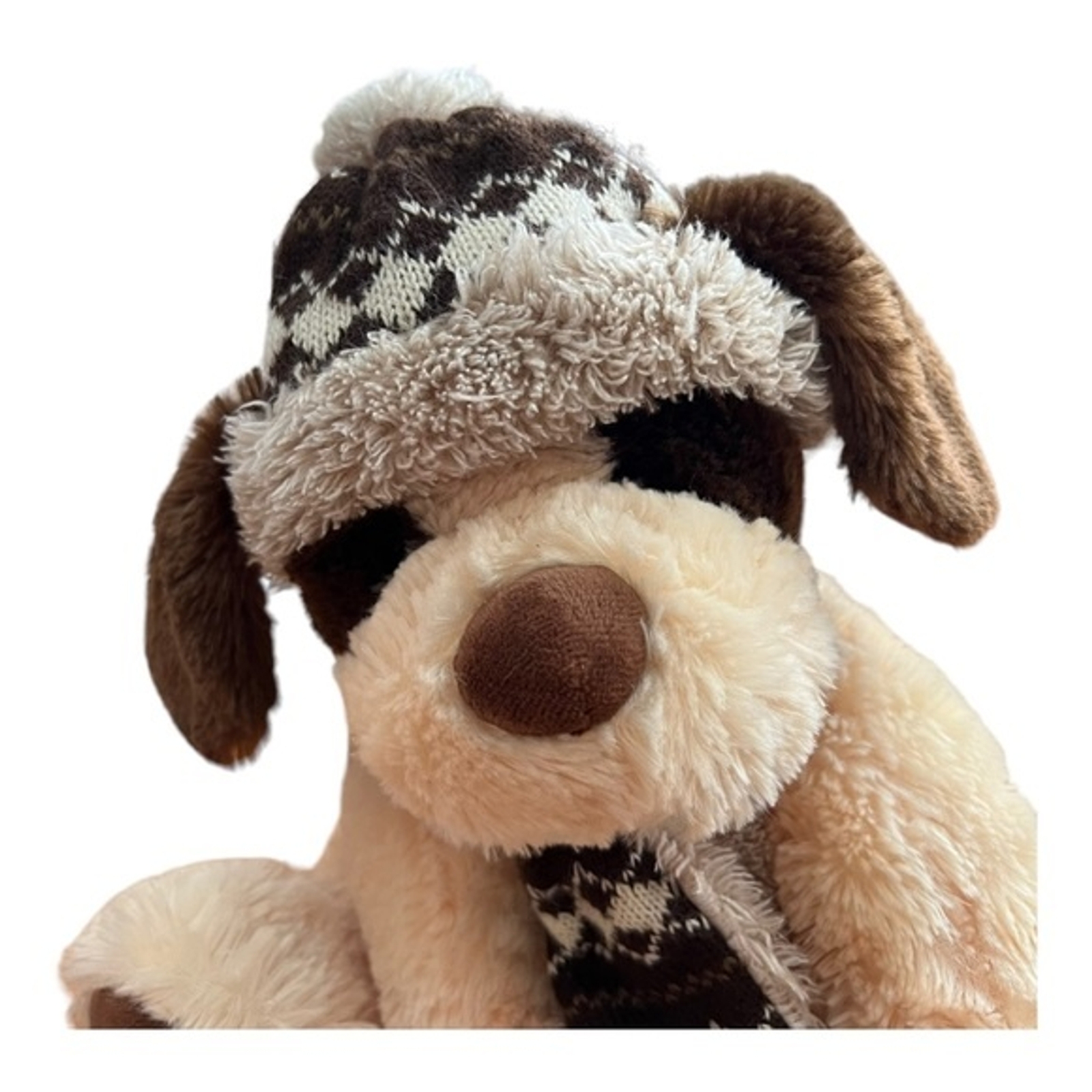 Hugfun International Dog winter plush stuffed animal puppy 14”