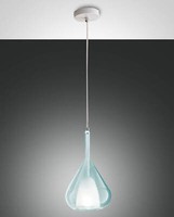 Fabas Luce Pendelleuchte Lila E27 Ø200Mm Azurblau