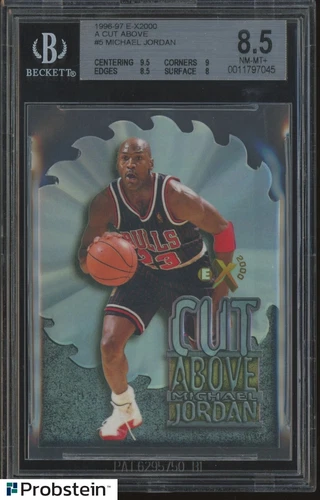 1996-97 Skybox E-X2000 A Cut Above #5 Michael Jordan Bulls HOF BGS 8.5 w/ 9.5