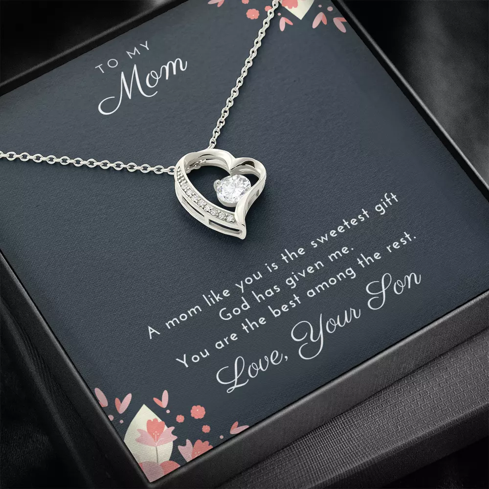 Mothers Day Gifts From Son Necklace - Best Gift for Your Mom