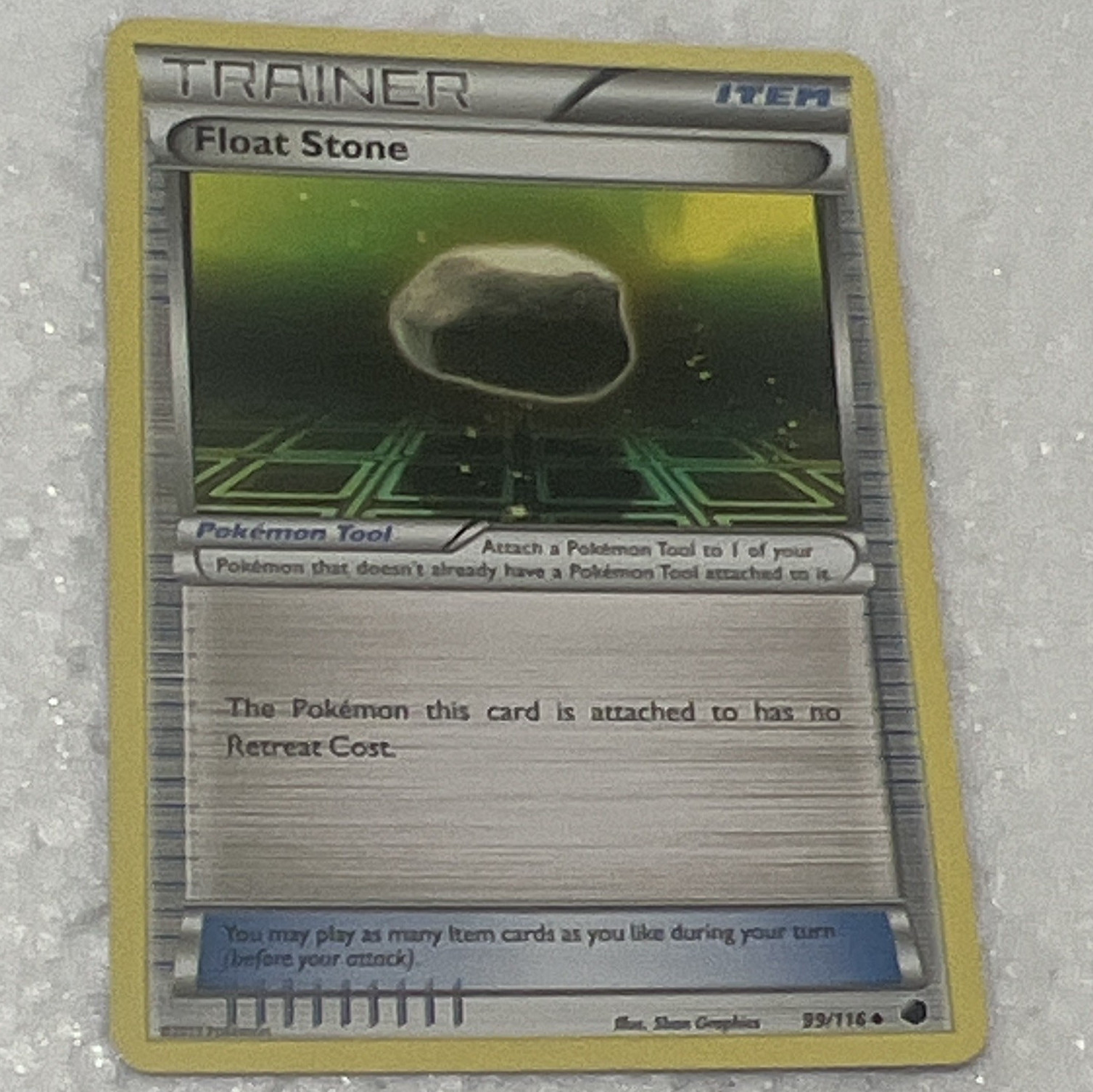 Pokemon TCG 20-Card Lot - Float Stone 99/116, Omastar + Reverse Holo