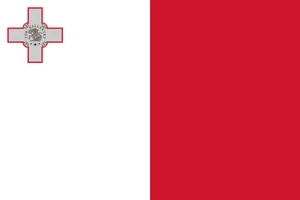 Malta Flag Self Adhesive Vinyl Sticker