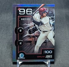 Druw Jones Top 100 Chrome Prospect Rookie 2025 Bowman Card #BTP-96 Diamondbacks