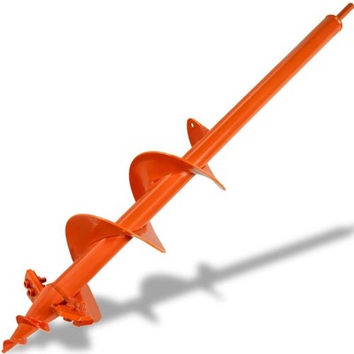  4''x24'' Auger Drill Bit for Planting   Heavy Duty Garden Auger Post Hole Digg...