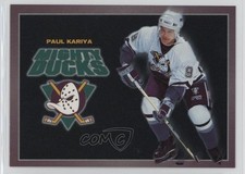 1994-95 Carl's Jr Anaheim Mighty Ducks Drug Prevention Paul Kariya #10 HOF 0q3
