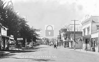 Main Street View Walnut Creek California CA - Reprint