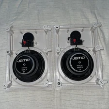 Jamo 660CS Contractor’s Series In Wall Speakers Pair White Woofer Music Audio