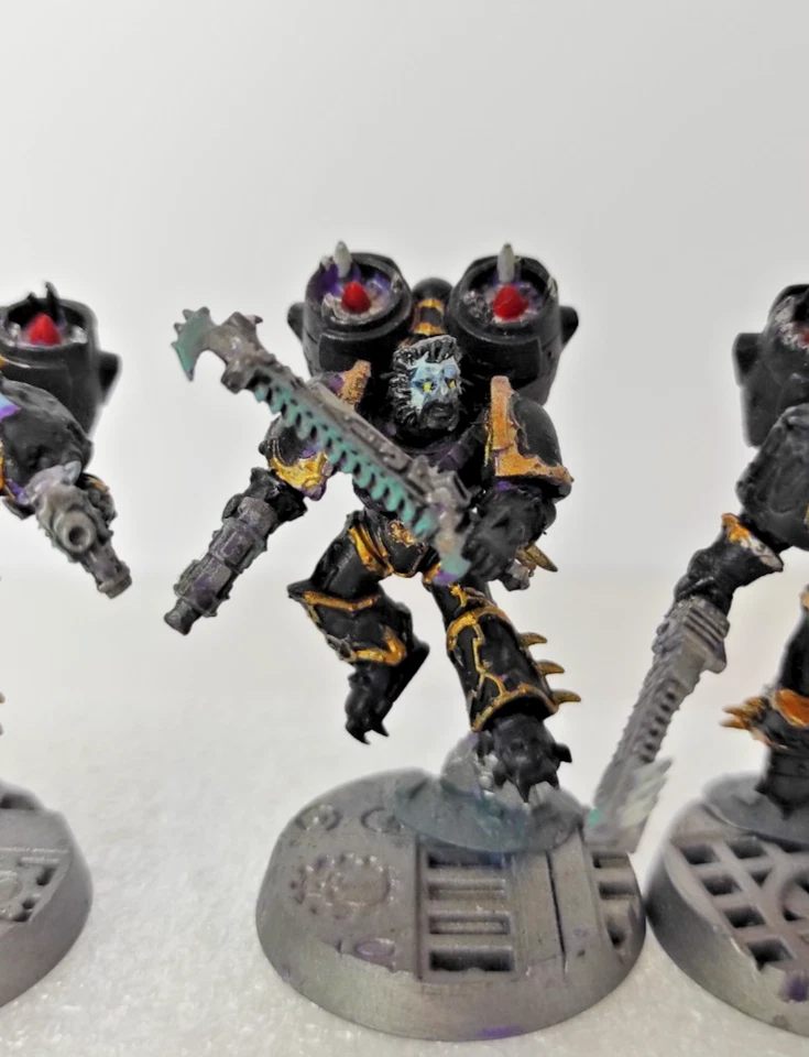 Warhammer 40k Chaos Space Marines Raptors x5, MUY bien pintado Foto 4 de 4