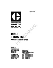 Caterpillar Cat D9H Tractor Parts Catalog Manual SEBP1029