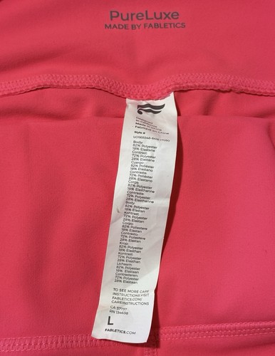 Fabletics PureLuxe Damen High Waist Capri Leggings Pink Größe L - Bild 5 von 6