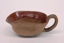 Very Early San Juan Pueblo Pottery Bowl with handle