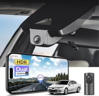 4K Front/2K Rear Dash Cam STARVIS 2 IMX678 IMX675 for Toyota Camry 2018-2026 GPS