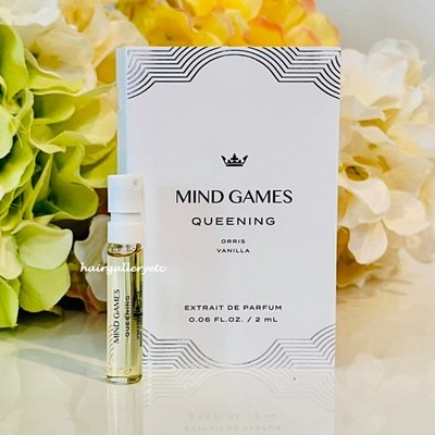 Mind Games QUEENING Extrait de Parfum Perfume Sample .06 oz  NEW & FRESH UNISEX
