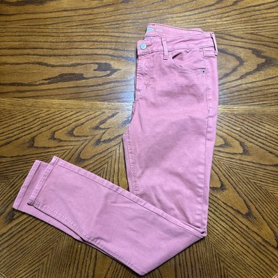 Old Navy Rockstar Jeans Womens 6 Super Skinny Peach Y2k Indie Boho Sleaze Preppy