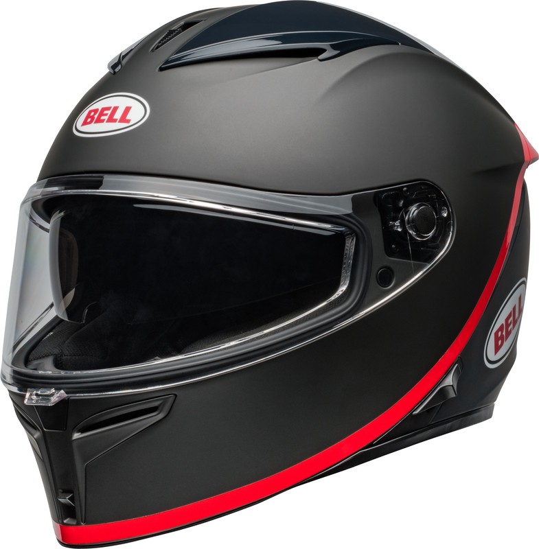 Casque BELL Lithium Mips intégral de moto noir et rouge en polycarbonate