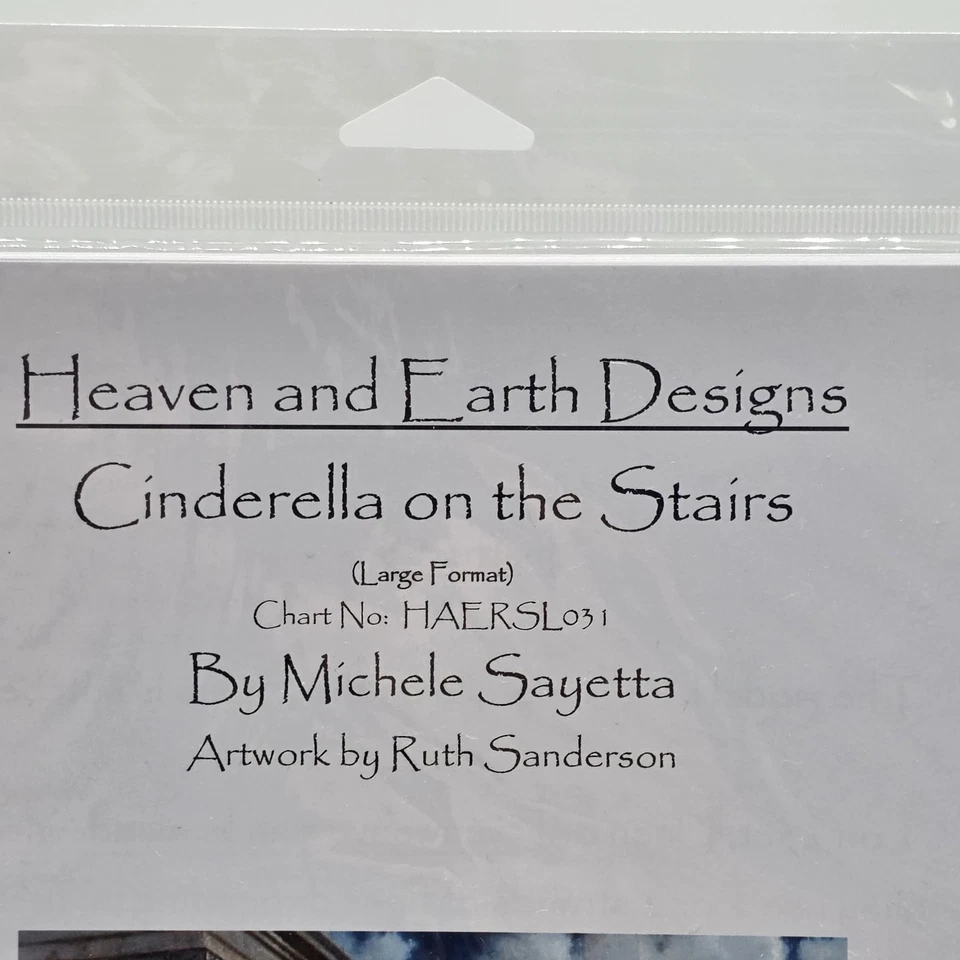 Heaven and Earth Designs Cinderella On The Stairs Cross Stitch Large Format - Image 4 of 4