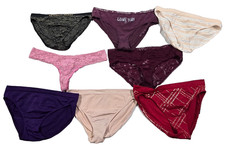 Vintage Victoria's Secret Size M Panties Lot Bundle of 8 Briefs Thong Hiphuggers