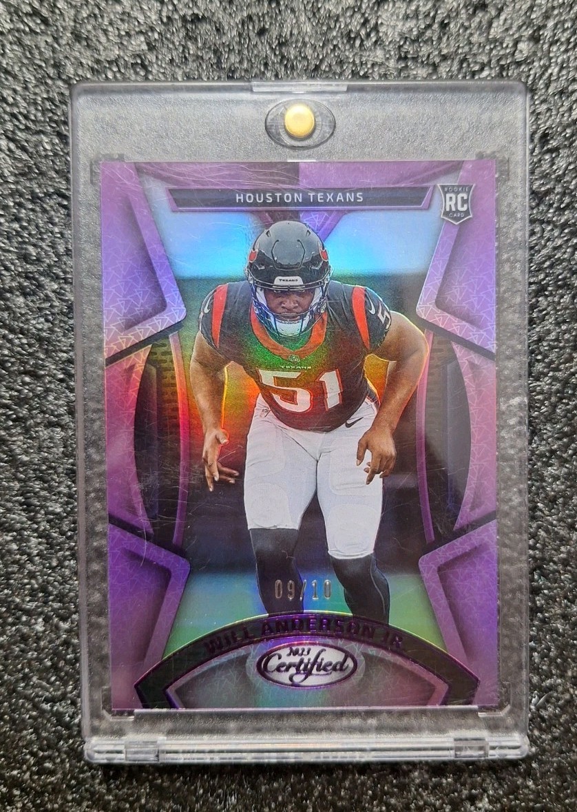 2023 Panini Certified Will Anderson Jr purple Rookie /10