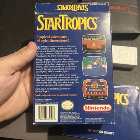 Startropics (Nintendo NES) Star Tropics Complete Letter Attached