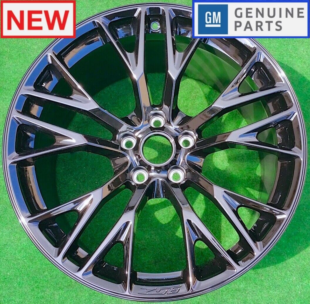 Factory Chevrolet Corvette Z06 Wheel Genuine OEM Black ZO6 C7 Rear