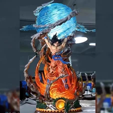 Dragon Ball Z Goku Spirit Bomb LED Figure - Super Saiyan Action Statue Gift