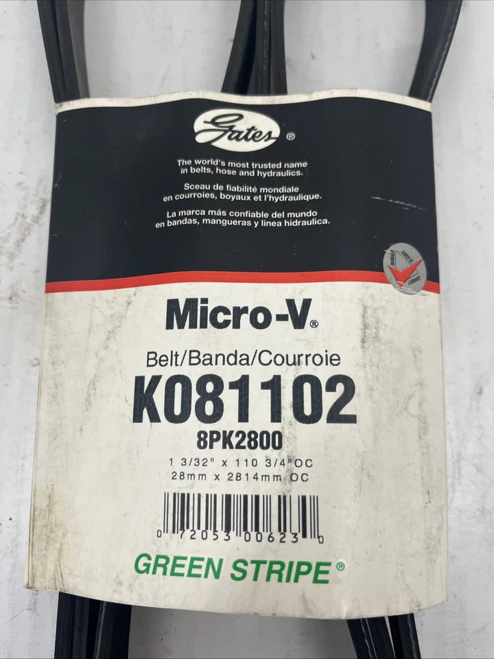 Cinturón Gates Serpentine para Dodge Ram 3500 L6-5,9 L 2003-2007 Foto 2 de 2