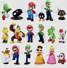 18 Pcs Super Mario mini Figure Cute Toys doll Action figures Collection Gift NE