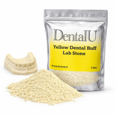 3 - 5 LBS Dental Yellow Buff Stone Dental Labs - All Purpose Compound - Scoop