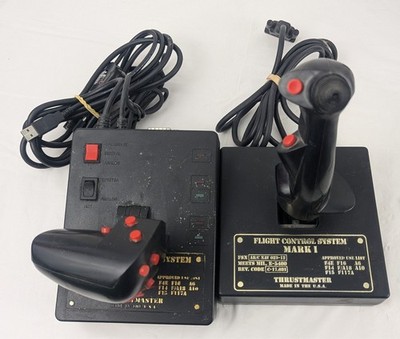 ThrustMaster Flight Control System Mark II FCS PC Simulation Joysticks UNTESTED