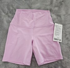 New Lululemon Size 4 Align High Rise HR Shorts 6" VITP Vita Pink NWT