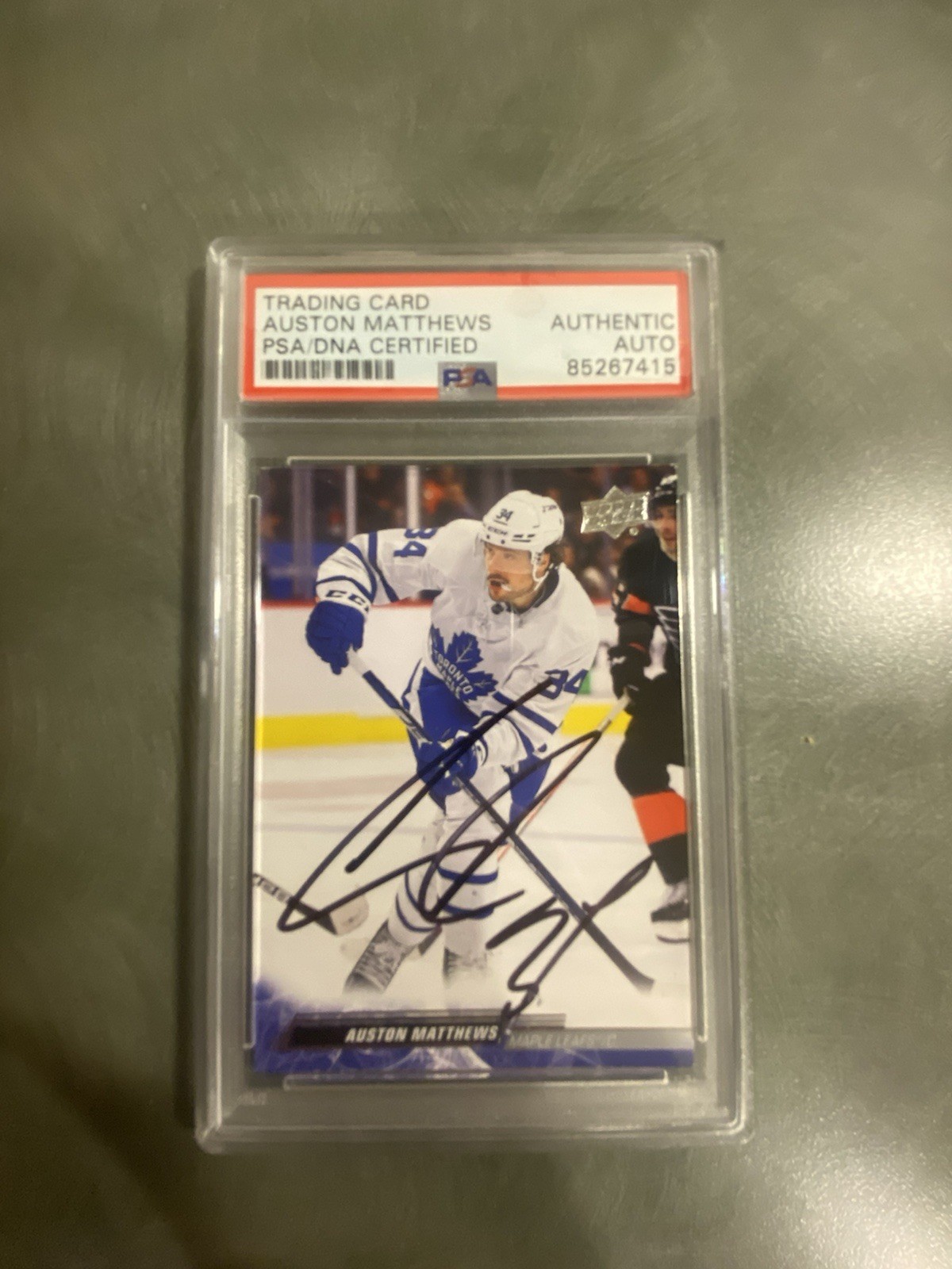 Auston Matthews Signed/Autographed 2022-23 UD #417 PSA/DNA Leafs