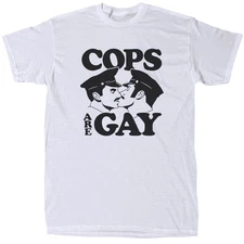 Cops Are Gay Men’s Funny Offensive T-Shirt - Cotton - Gift