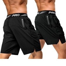 2er Pack 9 5 Herren Sport Shorts Trainingssho...