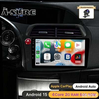 Android 15 Autoradio CarPlay GPS Navi WiFi FM Kam Für Honda Civic VIII Hatchback