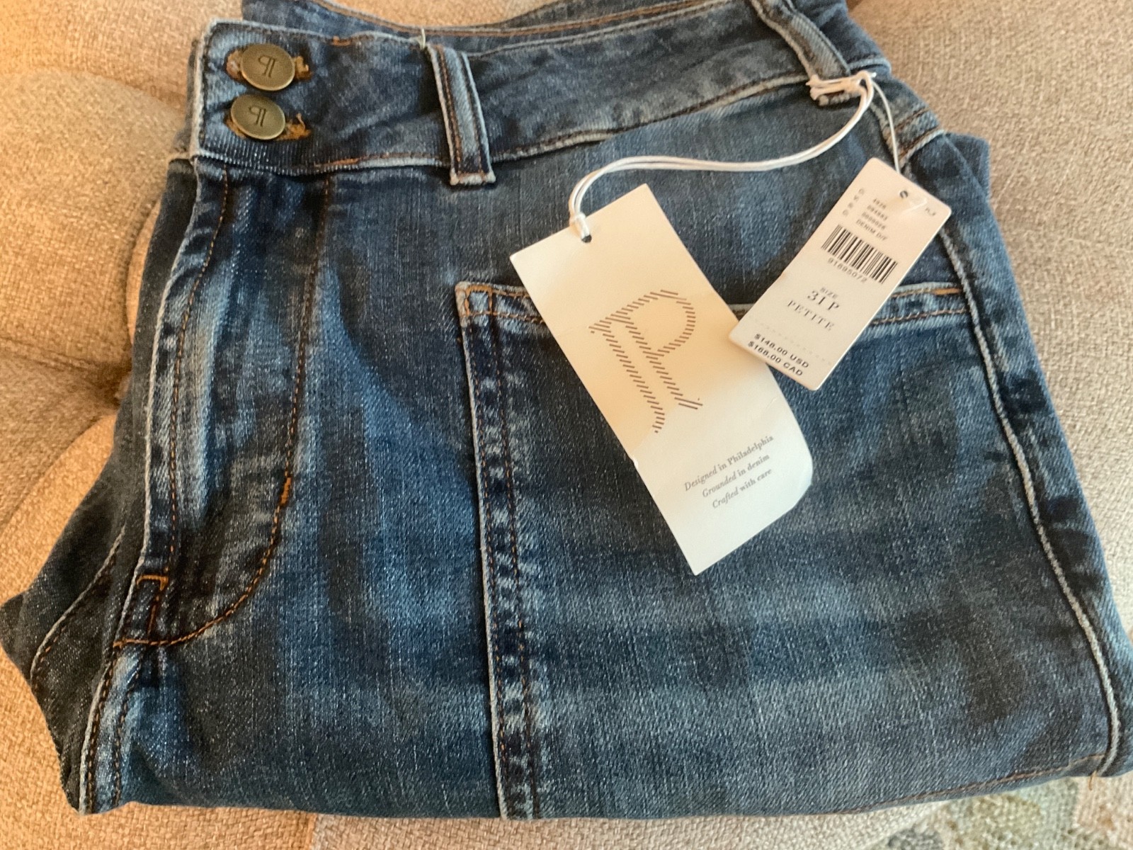 Pilcro Anthropologie The Wanderer Mid-Rise Relaxed Jeans Women's Size 31P NWT!