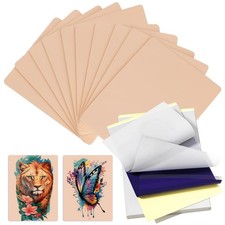 Jconly Tattoo Practice Skins with Transfer Paper - 35Pcs Fake Skin and Stenci...