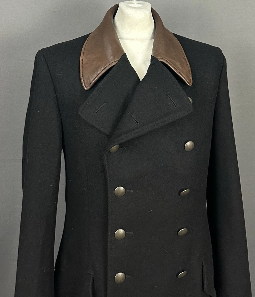 HUGO BOSS MAAS COAT - Black Wool Blend - Men's Size IT 48 - 38" Chest - Medium M - Image 2 of 4