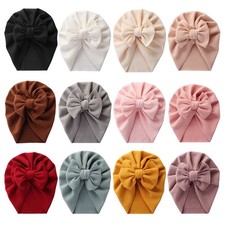 Baby Hat Cute Bows Knot Beanie Cap Floral Bowknot Headwrap Newborn Soft Cotton