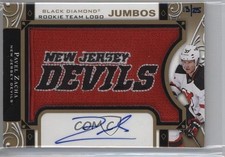 2016-17 Black Diamond Gold Alternate Logo 13/25 Pavel Zacha Jumbo Patch Auto 2a8