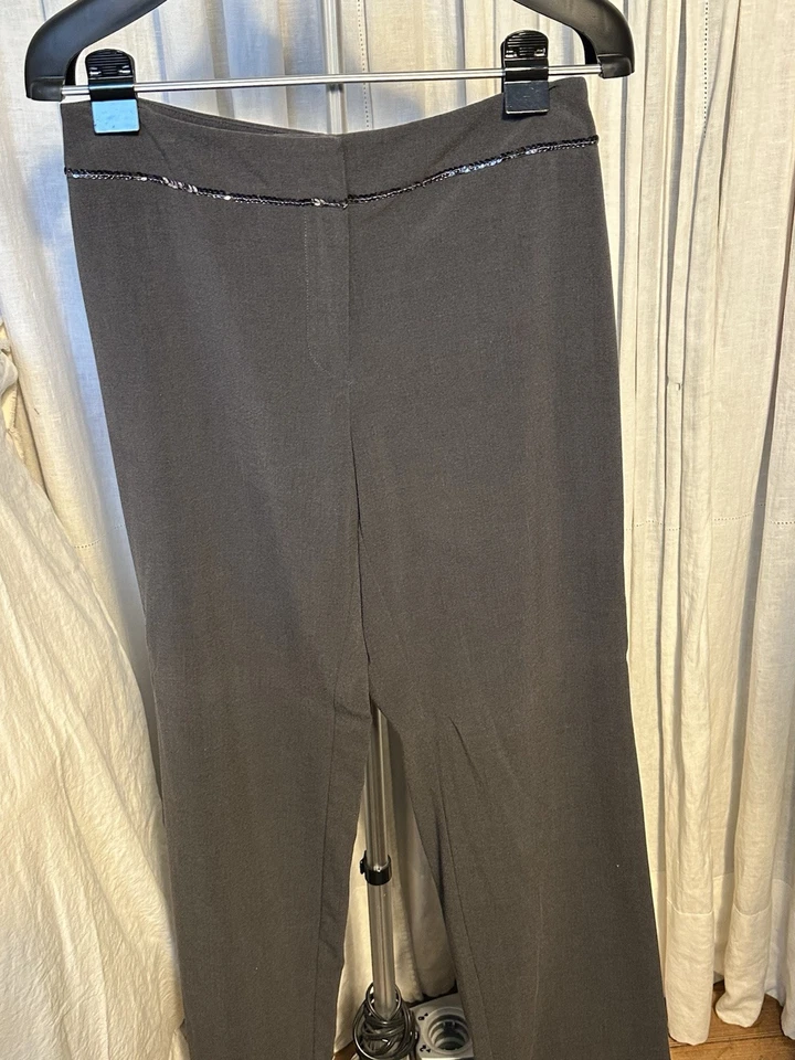 Pantalón Courtenay Mujer Gris Tejido/Lentejuelas Talla 10 Usado Foto 4 de 4